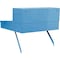 Global Industrial Steel Wall Mounted Sloped Receiving Desk, 24W x 22D, Blue B237006BL - alternate 2
